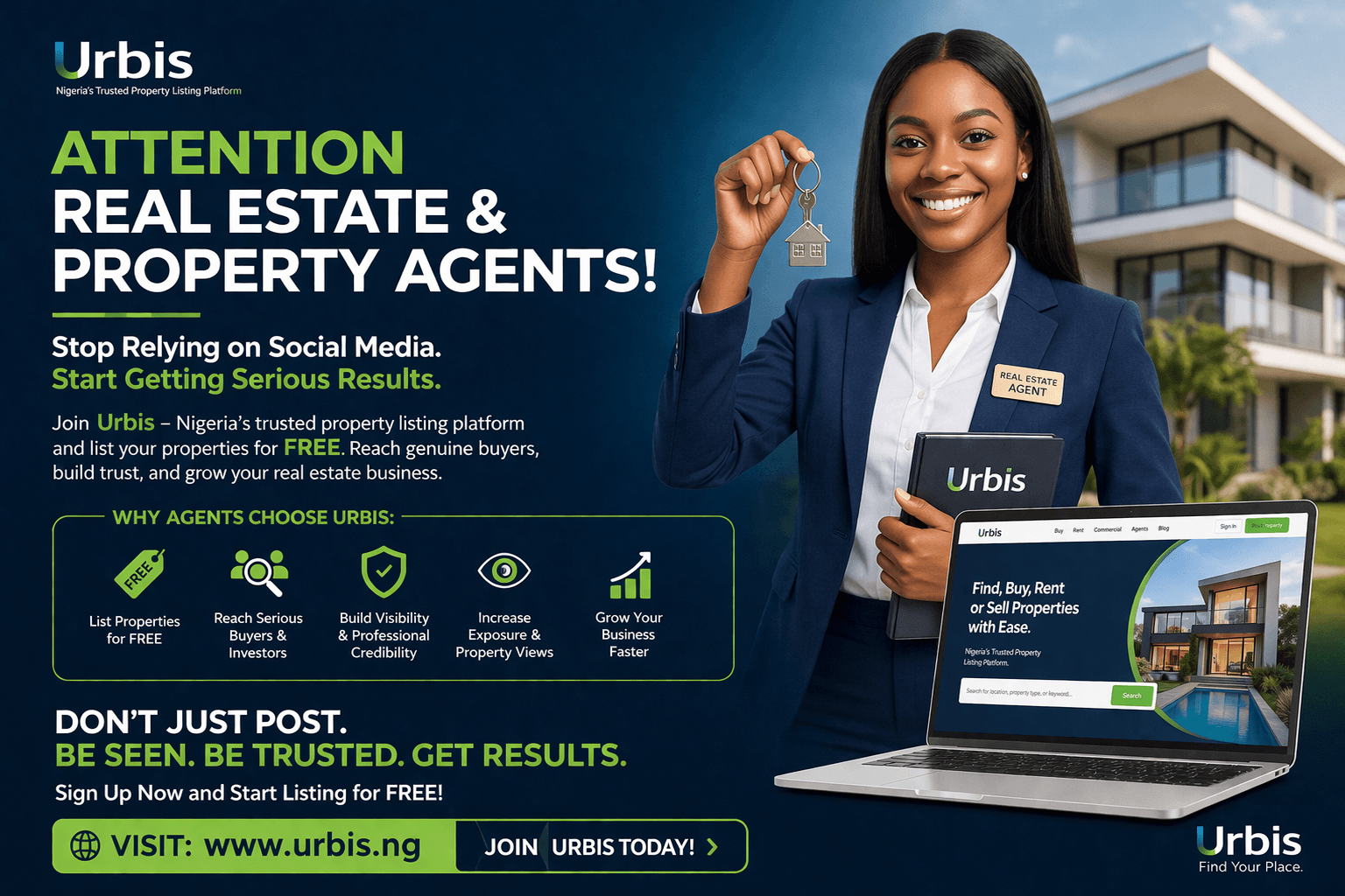 List Smarter. Sell Faster. Grow Your Reach with Urbis.